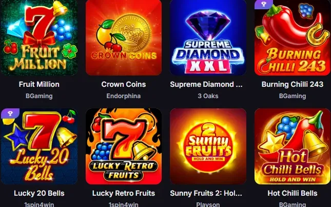 Brionis Casino Slot e Giochi — Il Catalogo 2026