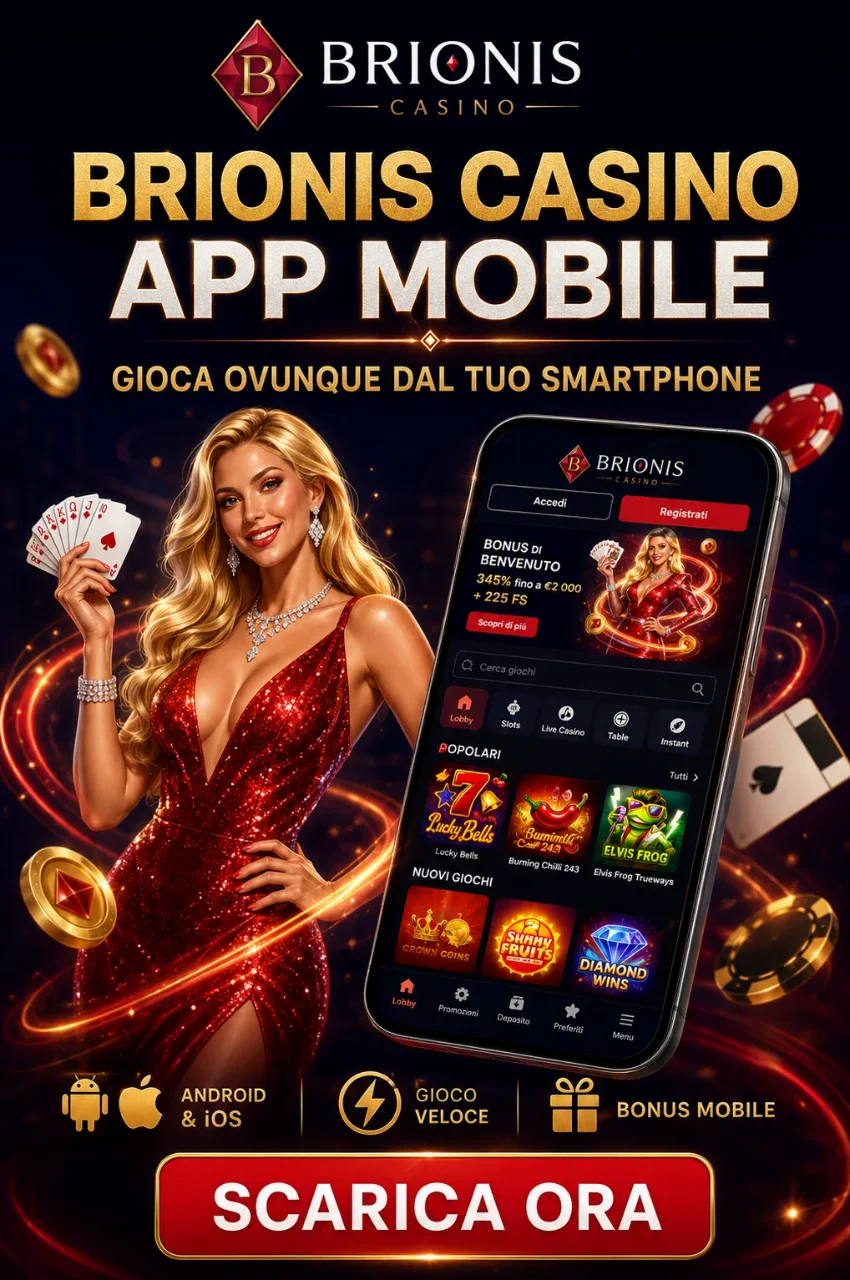 Brionis Casino App Mobile – Gioca Ovunque dal Tuo Smartphone